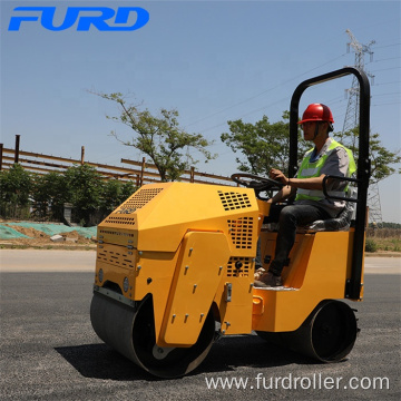 Low Price Compaction Machine 800kg Small Vibratory Drum Roller